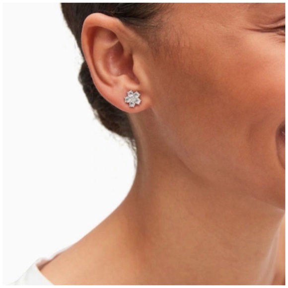 KATE SPADE • Silver Gleaming Gardenia Necklace Earrings Bracelet Set - Picture 6 of 10